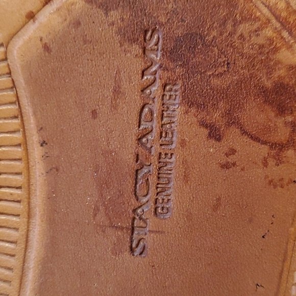 Stacy Adams- Mens Vintage Leather Square Toe Oxfords Business Casual Sz.9 main image 9